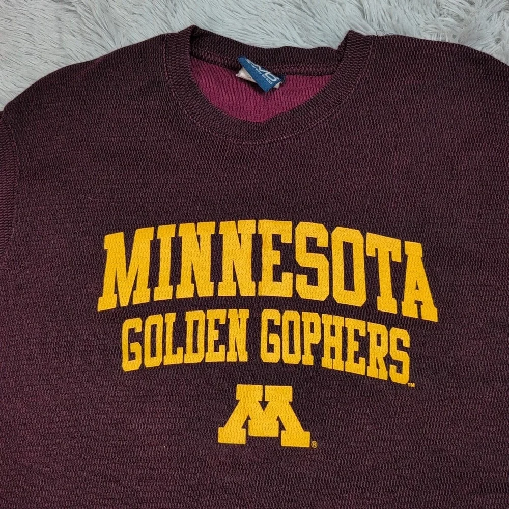 Minnesota Gophers Shirt Womens L Maroon‎ Cozy Comfort Casual Athletic Active